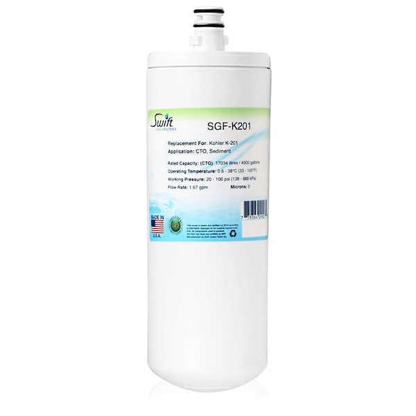 Replacement Water Filter for Kohler K-201 by Swift Green Filters